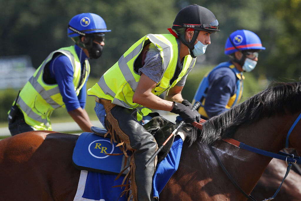 APTOPIX Belmont Horse Racing